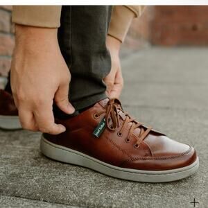 Josef Seibel David 3 Leather Brown Cognac Comfort Sneakers New  EU 44 US 10.5